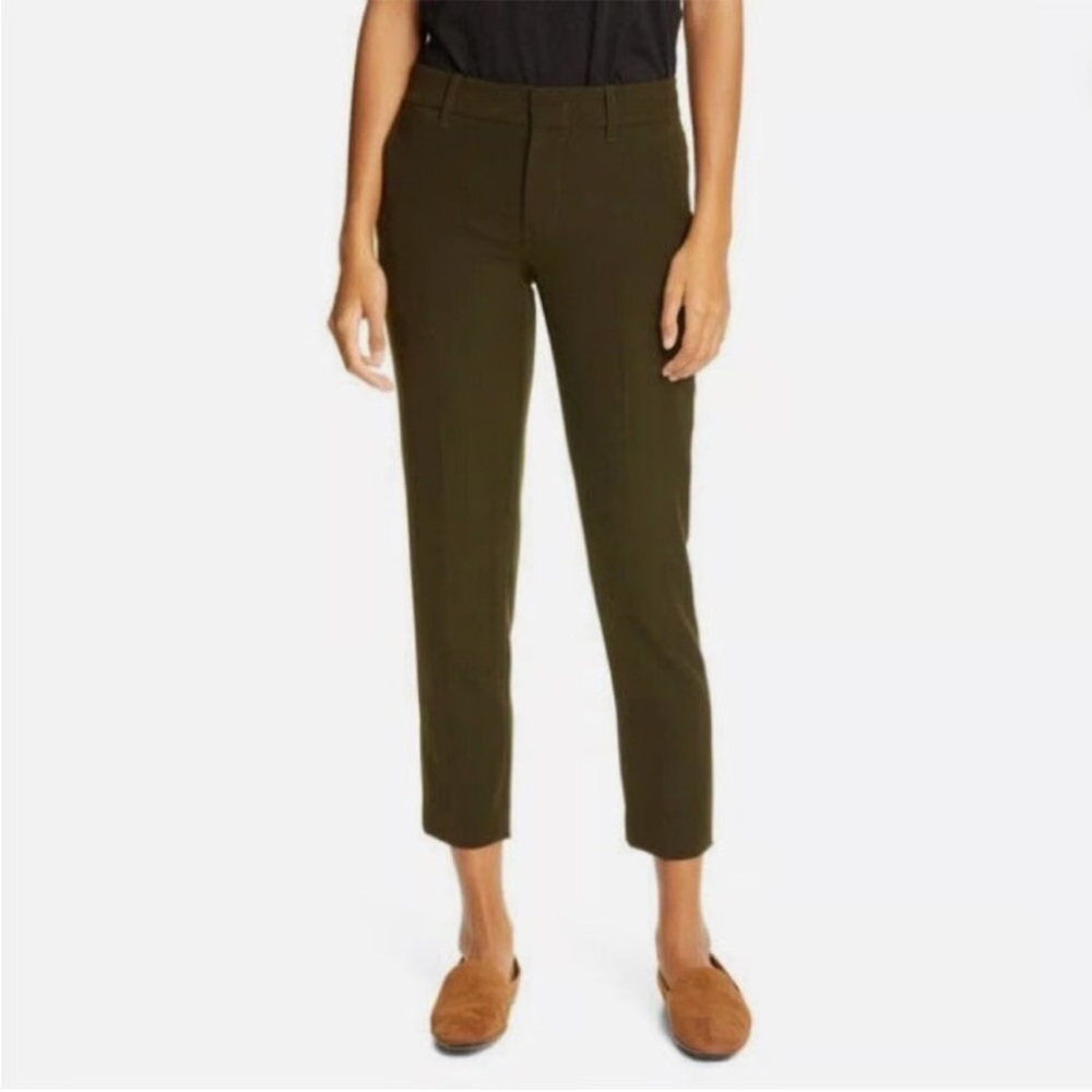 Vince Tailored Crop Ankle Pants in Dark Olive Size 12